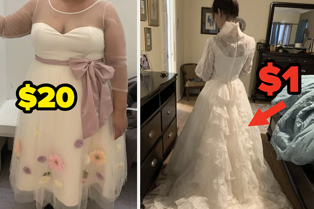 thrift wedding dress